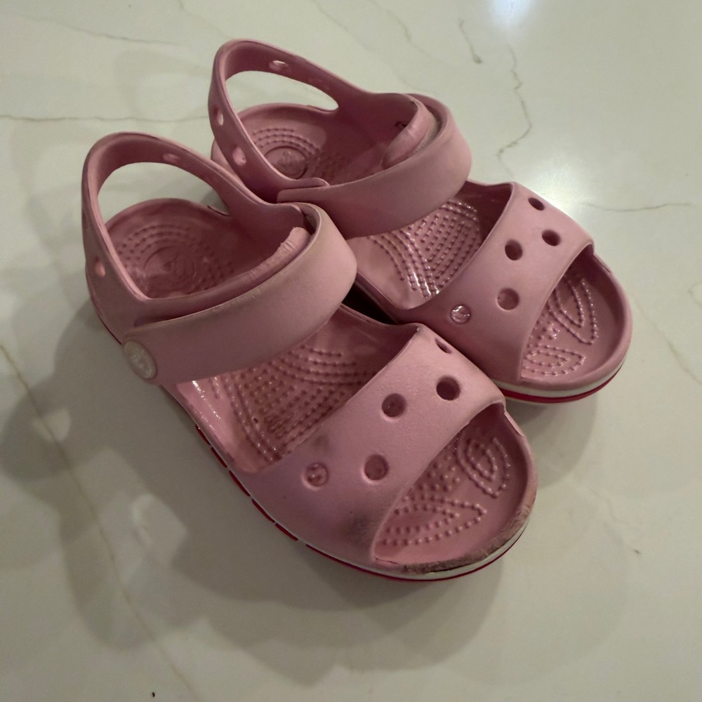 Crocs Crocband II Sandal Toddler Pink White Raspberry Sporty Water Shoes
